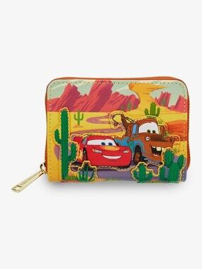 Loungefly Disney Pixar Cars Lightning McQueen and Mater Zip Wallet